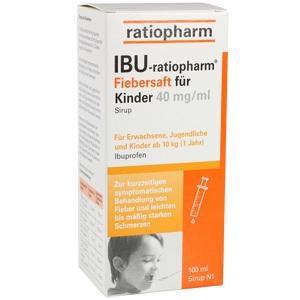 IBU-RATIOPHARM Fiebersaft für Kinder 40 mg/ml