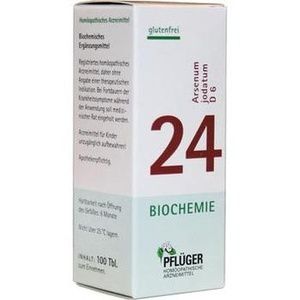 BIOCHEMIE Pflüger 24 Arsenum jodatum D 6 Tabletten