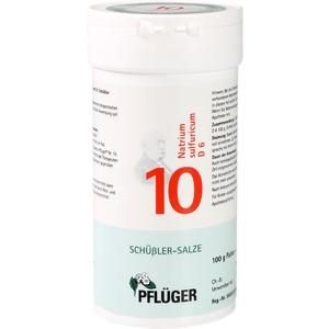 BIOCHEMIE Pflüger 10 Natrium sulfuricum D 6 Pulver