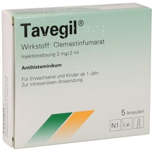 TAVEGIL Injektionslösung 2 mg/2 ml Ampullen