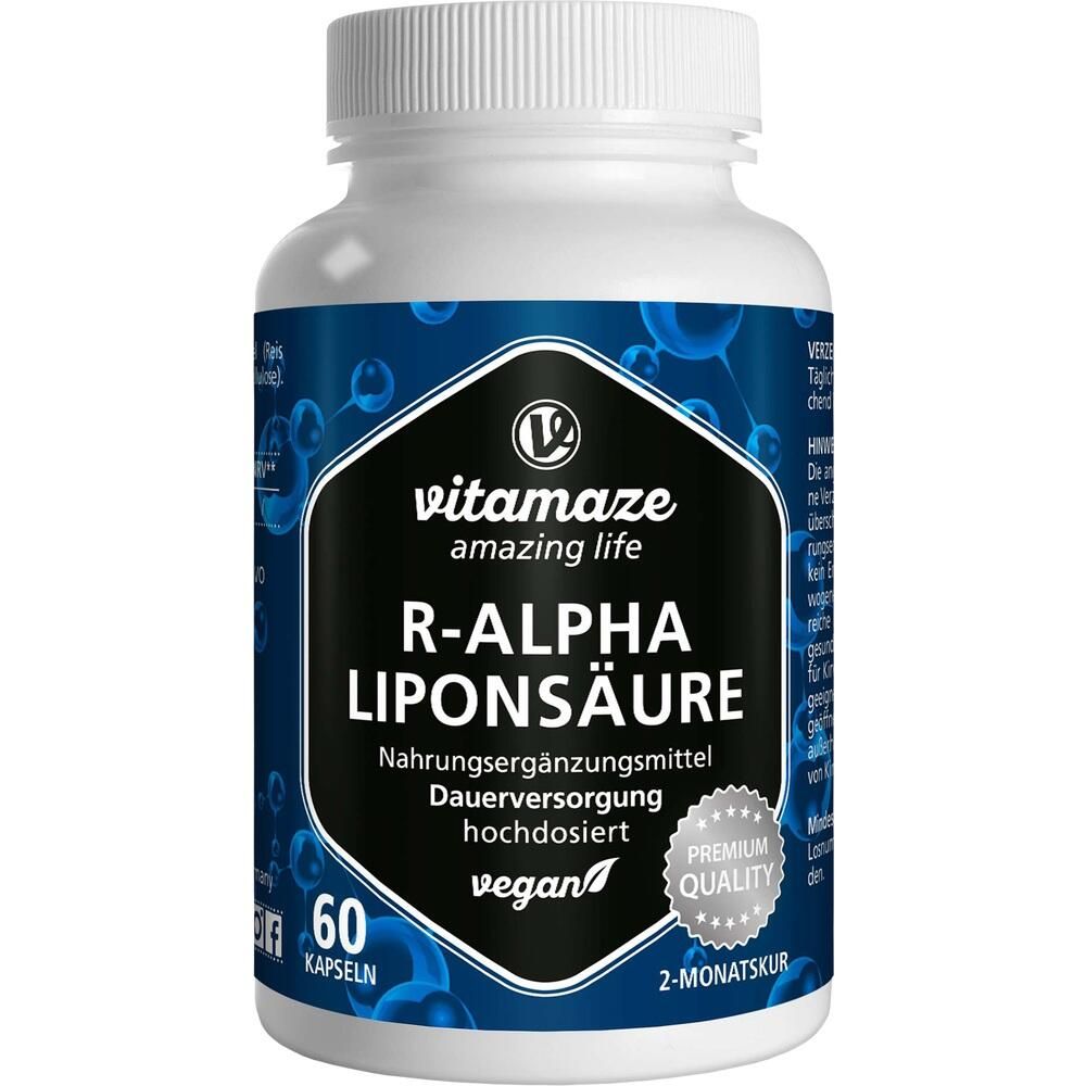 R-ALPHA-LIPONSÄURE 200 mg hochdosiert vegan Kaps.